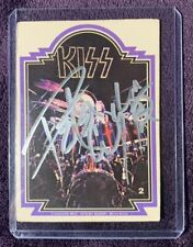 Tarjeta coleccionable autografiada de Peter Criss KISS segunda mano  Embacar hacia Mexico