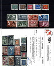 Szwajcaria PAX 1945 stemplowane, certyfikat fotograficzny Renggli na sprzedaż  Wysyłka do Poland