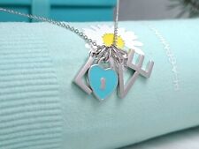 Collar Tiffany Co Plata 925 Carta de AMOR con Caja Totalmente Nuevo Auténtico segunda mano  Embacar hacia Argentina