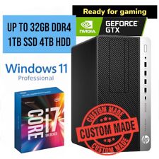 Escritorio para juegos HP i7 NVIDIA GTX 1060 hasta 32 GB RAM 4 TB SSD PC Win11P WIFI BT5.0, usado segunda mano  Embacar hacia Argentina