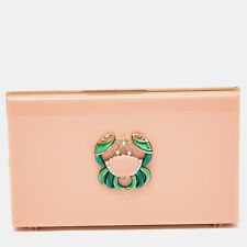 Charlotte Olympia Peach Perspex Cancer Zodiac Pandora Box Clutch for sale  Shipping to South Africa