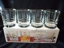 NIB 5th Avenue Crystal Old Fashion Whiskey 10 oz Glasses Set 4 Unused  for sale  Shipping to South Africa