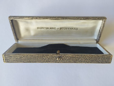 ULTRA Rare Vintage Montblanc Stoffhaas pen box case push-button for 2 two pens comprar usado  Enviando para Brazil