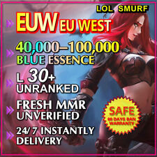 EUW🥇 League of Legends 💎 LoL Smurf 40.000💎100.000 BE IP Unranked L30, occasion d'occasion  Expédié en Belgium