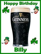 Irishmans personalised guinnes for sale  Shipping to Ireland