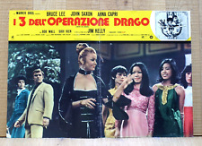 ENTER THE DRAGON - italy 1973 photobusta Bruce Lee Jim Kelly movie poster, used for sale  Shipping to South Africa