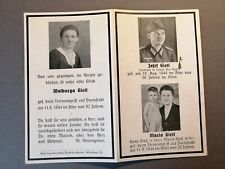 Ww2 german deathcard for sale  BELFAST