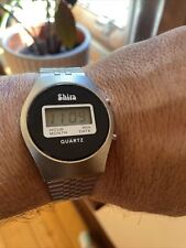 Usado, Vintage "Shira" Funky Retro Relógio de Quartzo Digital Anos 70 comprar usado  Enviando para Brazil