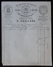 Invoice bordeaux 1879 d'occasion  Expédié en Belgium