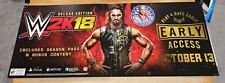 Banner promocional WWE 2K18 Game Store Seth Rollins 52,5"x21" comprar usado  Enviando para Brazil