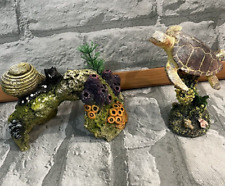 Lote de 2 decorações de aquário caracol tartaruga nadar inteiro, usado comprar usado  Enviando para Brazil
