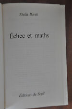 Livre echec maths d'occasion  Challes-les-Eaux