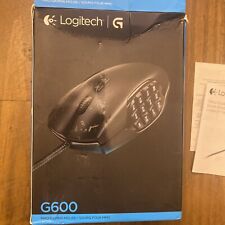 Used, Logitech G600 MMO Wired Gaming Mouse RGB Backlit - Black for sale  Shipping to South Africa