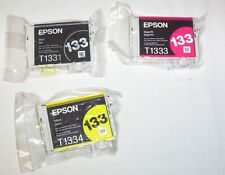 3 cartuchos originales Epson 133 (negro, magenta, amarillo) para NX430, NX420, NX230 + segunda mano  Embacar hacia Mexico