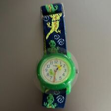 Usado, Reloj analógico Timex T72881, impresión de tela lagarto para niños, máquinas del tiempo nuevo con caja segunda mano  Embacar hacia Argentina