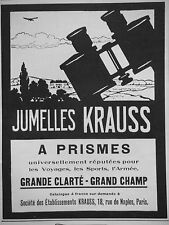 Publicité 1927 jumelles d'occasion  Longueil-Sainte-Marie