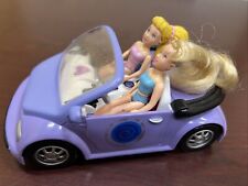 Coche convertible POLLY POCKET púrpura con 2 muñecas Mattel 2000 segunda mano  Embacar hacia Argentina