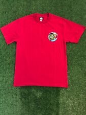 Santa Cruz Camiseta Skate Grande Nueva Mangas Cortas Rojo Cuello Redondo, usado segunda mano  Embacar hacia Argentina