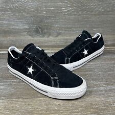 Zapatos Oxford Converse Cons One Star Pro bajos de gamuza negra 159579C para hombre talla 9,5, usado segunda mano  Embacar hacia Argentina