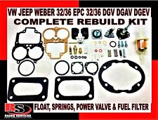 VW JEEP WEBER 32/36 - 38 EPC 32/36 – 38 DGAV DGEV DGAS KIT COMPLETO DE RECONSTRUÇÃO 701 comprar usado  Enviando para Brazil