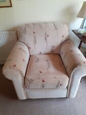 Armchair beige red for sale  WELLS