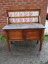 Victorian tiled washstand for sale  WOLVERHAMPTON