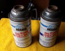 2 Cans Full 12oz Can DuPont IGLO R-12 Freon Refrigerant A/C Air Conditioning, used for sale  Clearfield