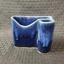 Organizador de mesa Bay Pottery esmalte gotejamento azul comprar usado  Enviando para Brazil