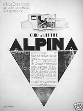 Publicité 1928 alpina d'occasion  Compiègne