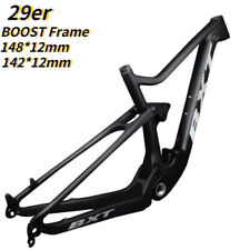 Conjunto de quadros de bicicleta MTB carbono suspensão total pneu 29er *2.3 Boost 148*12mm, usado comprar usado  Enviando para Brazil