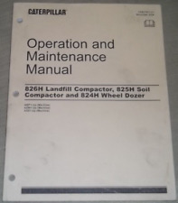 Gato CATERPILLAR 826H 825H 824H Compactador Operation & Mantenimiento Manual comprar usado  Enviando para Brazil