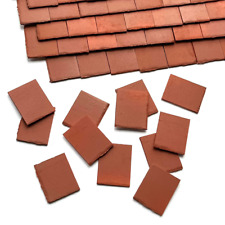 Used, Dolls House 1:12th Scale 250 x Styrene Miniature Model Roof Tiles in Terracotta for sale  Shipping to South Africa