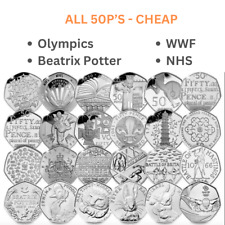 50p coins designs for sale  LONDON