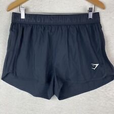 Shorts atlético Gymshark feminino tamanho grande treinamento caimento solto preto comprar usado  Enviando para Brazil