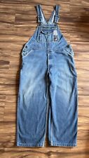 Berne Overalls Mens 40 Blue Carpenter Work Farm Trucker Bib Medium Wash Denim for sale  Shipping to South Africa