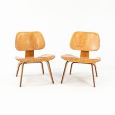 1951 Early Par of Eames LCW sillas de salón en ceniza Calico para Evans Herman Miller segunda mano  Embacar hacia Argentina