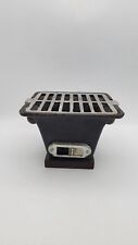 Tampo de mesa vintage Hibachi Grill Japão ferro fundido 5 1/2" quadrado 4" altura comprar usado  Enviando para Brazil