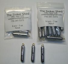 1 oz pencil sinkers  - choice of quantity  - FREE SHIPPING for sale  Shipping to South Africa