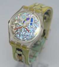 RELOJ DE CUARZO SWATCH BLANCO BODA GV110 COLOR ARCO IRIS segunda mano  Embacar hacia Argentina