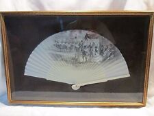 Vintage linen fan for sale  Hazleton