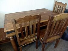 Sheesham wood dining for sale  PLYMOUTH