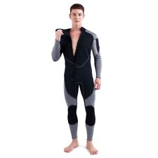 Usado, Fato de mergulho de neoprene 3 mm masculino zíper frontal corpo inteiro para mergulho novo comprar usado  Enviando para Brazil