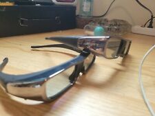 Lote de (2) gafas 3D activas genuinas para Sony TDG-BR100 con bolsa de bisagra de resorte segunda mano  Embacar hacia Argentina
