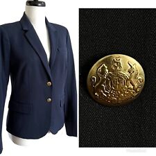 Used, J Crew Mercantile Navy School Boy Blazer Womens 4 Stretch Jacket Gold Buttons for sale  Shipping to South Africa