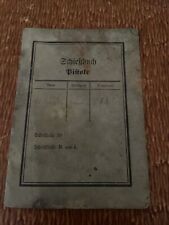 Schießbuch pistole 1938 gebraucht kaufen  Neustadt/Dosse