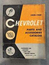 Catálogo de piezas y accesorios originales GM Chevrolet 1929-1959 1 de abril 1959 segunda mano  Embacar hacia Argentina