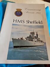 Hms sheffield commissioning for sale  WELLS