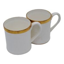 Crown Staffordshire Bone China Golden Glory Coffee Can/Espresso Cups x2 for sale  Shipping to South Africa