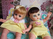 8" Vintage Vogue Li'l Dear Twin Boy and Girl Baby Dolls , used for sale  Baroda