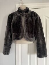 Grey fur fabric for sale  LLANFYRNACH